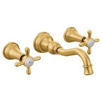 Brushed gold pairs rich, warm tones with lush texturing for a timeless finish. Gold Moen Bathroom Sink Faucets You Ll Love In 2021 Wayfair