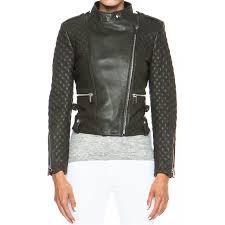 Women S Olive Green Quilted Leather Jacket