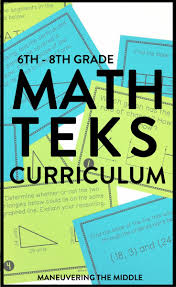Over 72 Math Activities And 100 Lessons For The Middle School Classroom Aligned To 6th Grade 7th Grade And 8th G Math Teks Junior High Math Math Curriculum
