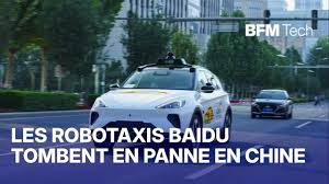 Photo Les robotaxis Baidu sont tombés en panne en Chine - BFM