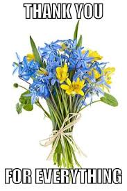 Thank You Meme Spring Flower Bouquet Spring Flowers Flowers