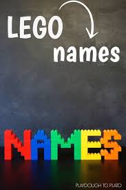 Building Lego Names Lego Activities Lego For Kids Lego Craft