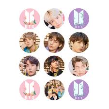 Choose from 160000+ logo bts graphic resources and download in the form of png, eps, ai or psd. Bts Bangtan Boys One Dozen Cupcake Topper Edible Frosting Image Abpid50377 Walmart Com Walmart Com