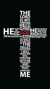 Psalm 23 In Cross Shape Christian Iphone Wallpaper Jesus On The Cross Cross Wallpaper