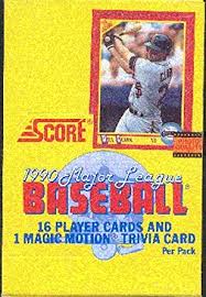 While it is refreshing to read about baseball cards that are actually fun to collect, beckett did gloss over a few 90s sets that, i believe. Amazon Com 1990 Score Baseball Cards Box 36 Packs Collectibles Fine Art