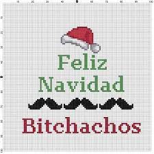 Feliz navidad cross stitch patterns. Feliz Navidad Bitchachos Funny Christmas Cross Stitch Pattern Instant Download Christmas Cross Stitch Cross Stitch Funny Cross Stitch Patterns Christmas