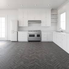 Check out these 20 gorgeous examples check out this dark, gray wood laminate floors that highlight this super rustic and trendy kitchen space. Faus Stone Effects 8mm Grey Herringbone Ultra Matt Waterproof Laminate Flooring S176584 Leader Floors