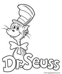 From parents.com parents may receive compensation when you click through and purchase from links contained on this website. Cat Wearing A Hat Coloring Pages Dr Seuss Coloring Pages Coloring Pages For Kids And Adults