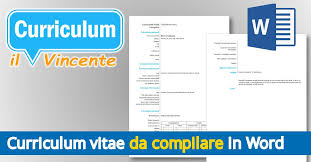 ✅ scarica modelli di cv europass da. Curriculum Vitae Da Compilare In Word Gratis 2021