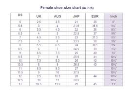 Female Shoes Size Conversion Page Glamwearballroom Com