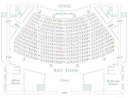 Main Stage Seating Chart Athenaeum Theatre