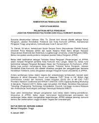 Menteri pengajian tinggi, dato' dr noraini ahmad telah mendapat kecaman hebat daripada netizen selepas memuatnaik satu tweet di akaun twitternya dengan mempromosikan pertandingan tiktok yang dianjurkannya. Kementerian Pengajian Tinggi V Twitter Kenyataan Media Pelantikan Ketua Pengarah Jabatan Pendidikan Politeknik Dan Kolej Komuniti Baharu