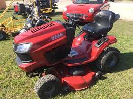 16 hp electric start 42 mower 6 speed. Craftsman T2400 46 Deck Riding Lawn Mower John T Henry Auction Co