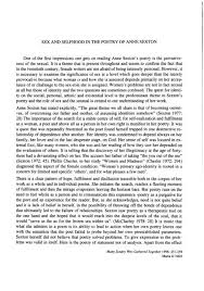 4.3k reads 100 votes 7 part story. Sex And Selfhood In The Poetry Of Anne Sexton Ruc
