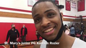 St. Mary’s junior PG Kareem Rozier talks about his big night in first game  after grandfather’s death