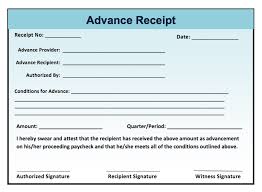 A salary advance is essentially a loan you can give an employee. Printable Receipt Archives Microsoft Word Templates