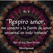 Dia 16 Respiro Amor Me Conecto A La Fuente De Amor Universal En Todo Instante La Vibracion Del Amor Es La Frecu Afirmaciones Amor Propio 21 Dias