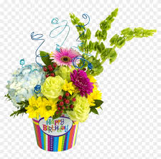 If that birthday person is someone else, but still you. Happy Birthday Flowers Png Clipart 385605 Pikpng