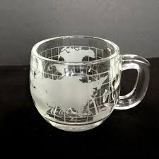 Nescafe Globe Mug Earth World Coffee Cup Vintage Collectible Nescafe In 2020 Mugs Coffee Cups Glass Coffee Mugs