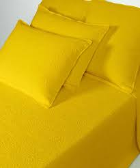 couvre lit coton pique palazzo safran lit couvre lit linge de maison