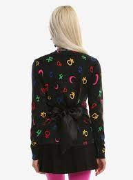 Sailor Moon Symbols Girls Cardigan Sailor Moon Symbols Girls Cardigan Moon Symbols