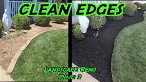 Lawns, pavers, rock walls, concrete, fencing, walkways, fire pits, artificial turf and more. Clean Edges And Mulching Flower Beds Landscaping Renovation Phase 2 Youtube