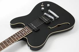 Matte Black Acoustic Electric Guitar Lindo Matte Black Dark Defender Semi Acoustic Hollow Body Electric Guitar This Is The Guitar I Got For My Birthda Electric Guitar Guitar Black Electric Guitar