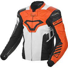 Macna Tracktix Leather Jacket Orange White Grey Ma 1667577321 Jackets Motostorm