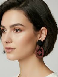 Earring: 𝗡𝗲𝗻𝘂𝗽𝗵𝗮𝗿 Colour: Mulberry  #handmadejewelry#b2bjewelry#madeinluxembourg