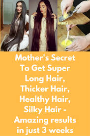 Mother S Secret To Get Super Long Hair Thicker Hair Healthy Hair Silky Hair Amazing Results In Just 3 Weeks With Images Thick Hair Remedies