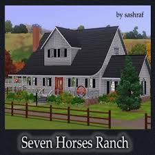 Original art by heather sims friday, january 29, 2016. Seven Horse Ranch By Sashraf The Exchange Community The Sims 3