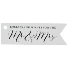 Mr Mrs Bubble Favor Tags Hobby Lobby 1247477
