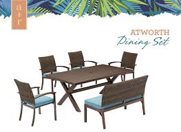 Breathtaking lowes adirondack chair for captivating outdoor furniture ideas. Allen Roth Atworth Rectangle Outdoor Dining Table 42 In W X 76 In L With Umbrella Hole Lowes Com Outdoor Dining Table Dining Table Rectangle Dining Table