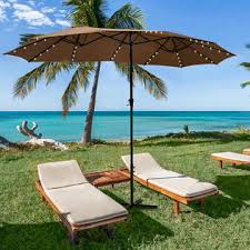 This patio umbrella include push button tilt/crank. Ainfox Sa Ob Otu011 15ft Double Sided Patio Umbrella Led Lights Crank Fade Resistant Water Proof Oversize Outdoor Without Base