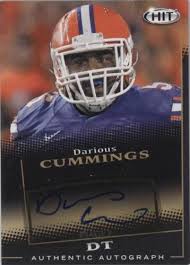 2015 Sage Hit DARIOUS CUMMINGS Autograph Rookie RC Card #A144 Panthers