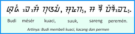 Semoga dapat bermanfaat bagi yang membutuhkan. Contoh Kalimat Aksara Sunda Aneka Macam Contoh