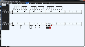 writing drum music with musink music composition notation software