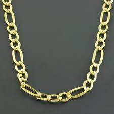 14k Gold Figaro Necklace For Men 24 Only 1 295 00 Mens Necklaces