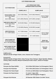 Jikalau cuti umum jatuh pada hari bekerja (isnin hingga jumaat), maka hari itu menjadi hari cuti. Takwim Cuti Sekolah 2020 Untuk Panduan Pelajar Dan Ibu Bapa Pendidikanmalaysia Com