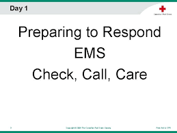 What to do in a check, call, care emergency? Welcome To The Canadian Red Cross First Aid