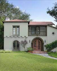 Along with promoting serene energy, the sage green color can also act as an unexpected neutral. Green Stucco Exterior House Colors Novocom Top