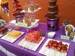 Chocolate Y Brochetas Fontaine Chocolat Cuisine Recette