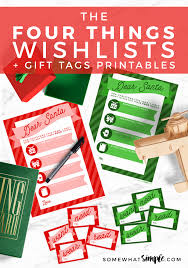 Christmas with holly tv show. Santa Christmas Wish List Free Printables Somewhat Simple
