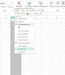 Excel Spalten Schnell Ausblenden Und Wieder Einblenden