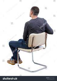 side view of a man sitting on a chair rear view people collection backside view of person isolated over whi man sitting sitting pose reference sitting poses