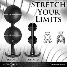 XR Brands Ass Rattler Weighted Inflatable Silicone Anal Plug