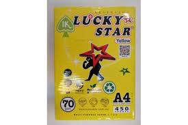 We sell double a a4 paper 80gsm ,double a a4 paper 75gsm ,double a a4 paper 70gsm,paper one 80gsm,navigator copy paper 80gsm,lucky star yellow,paper 80gsm,gold. Lucky Star A4 Photocopy Paper 70 80gsm Shelton Mart Office Furniture Office Chair Office Table Office Partition Supplier Malaysia