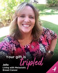 Komen and Bryon Davis, CEO of the Milburn Foundation send our sincere  gratitude to everyone who made a gift to our March 2X match campaign in  support of research and treatment for