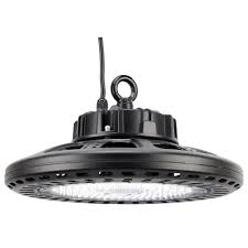 J H Led Ufo 150 Watt Black Integrated Led High Bay Jh Uhb150w 82f The Home Depot