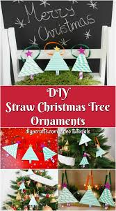Keep reading, crafty queens, to learn more about all 27 of our diy paper decoration projects. Diy Paper Straw Mini Christmas Tree Ornaments Diy Crafts